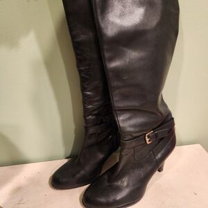 Ralph Lauren Black Leather Boots 8M